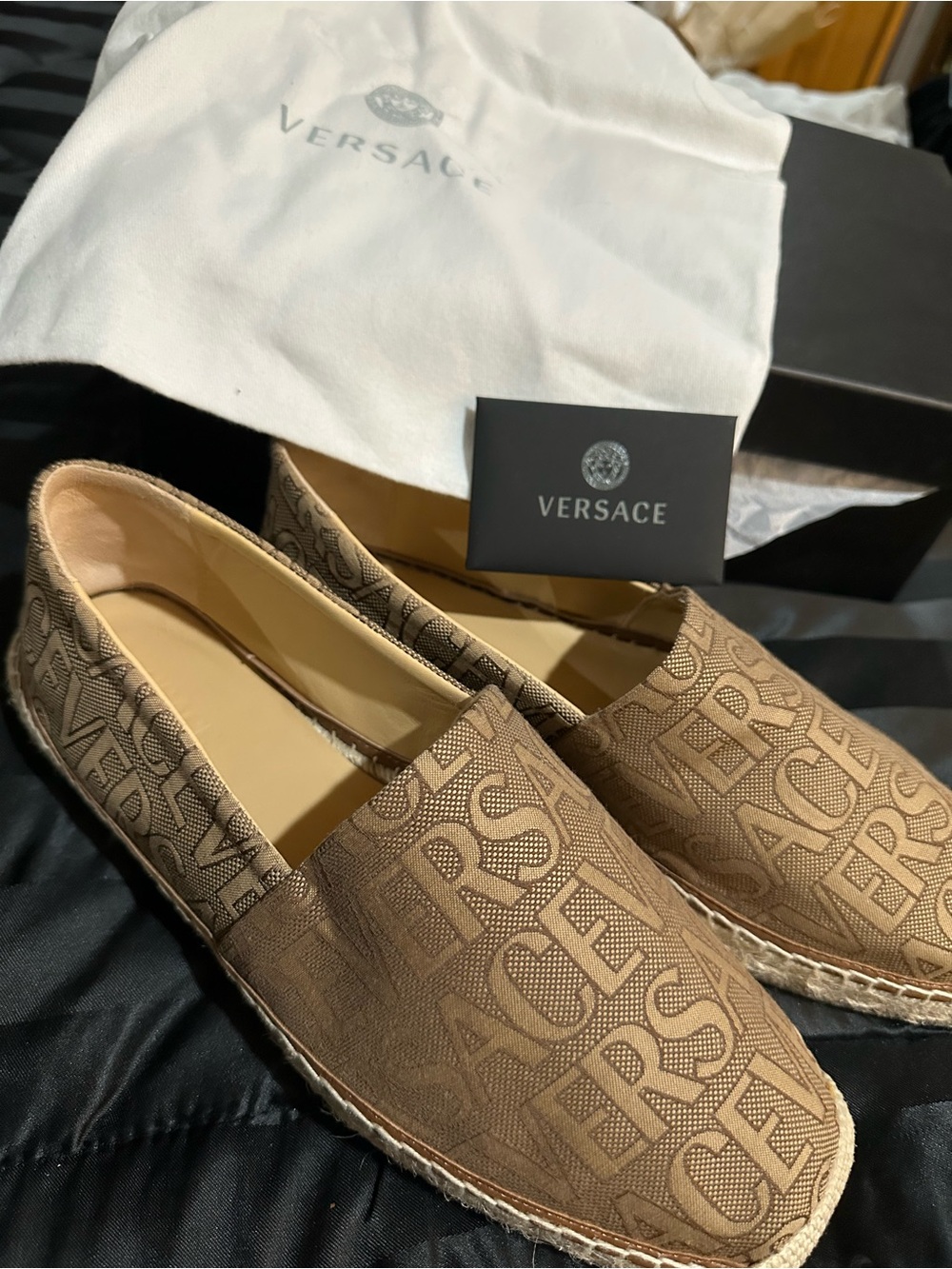 Versace Men’s Logo Espadrilles